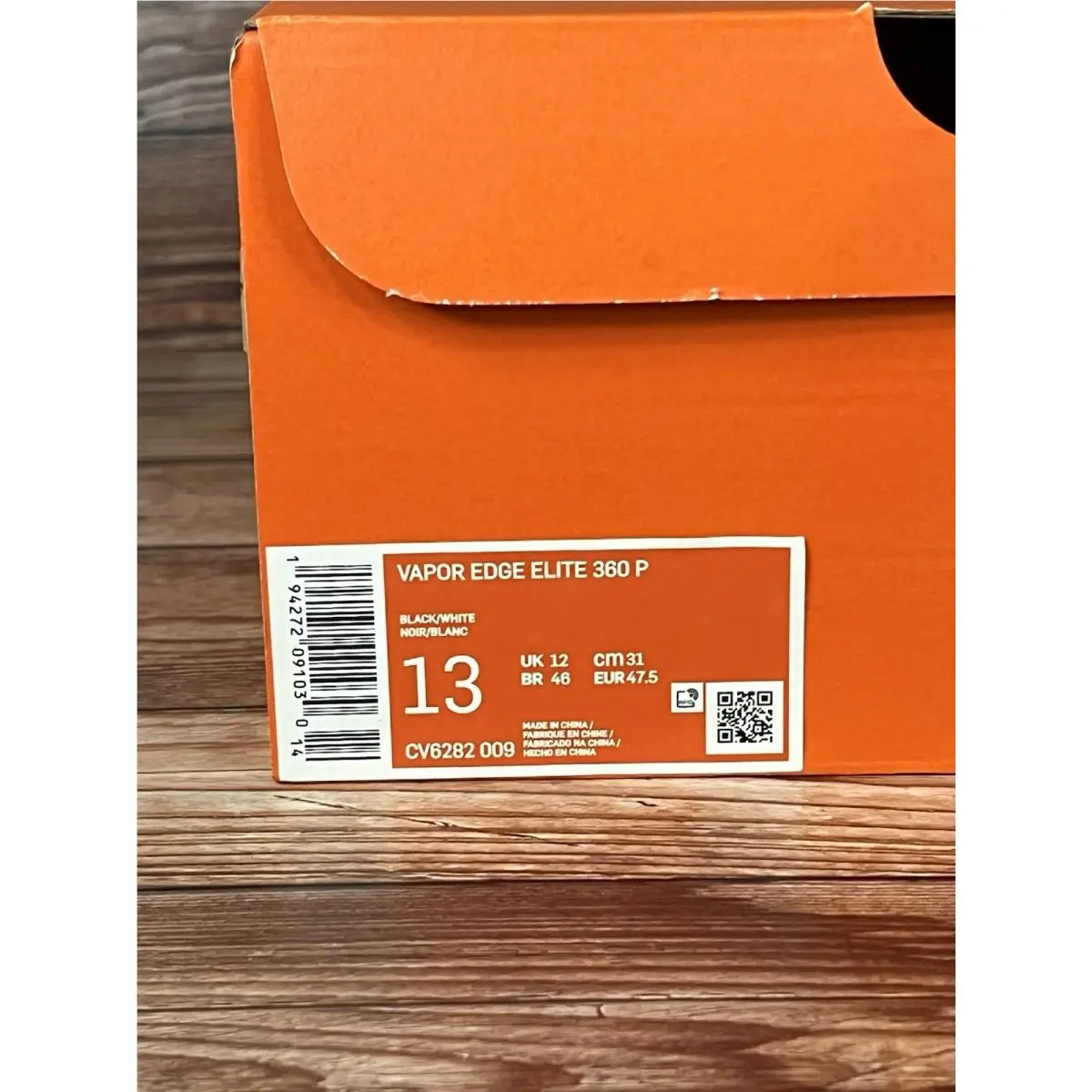 Nike shoes - Nike Vapor Edge 360 Elite - CV6282-009 - Black 4