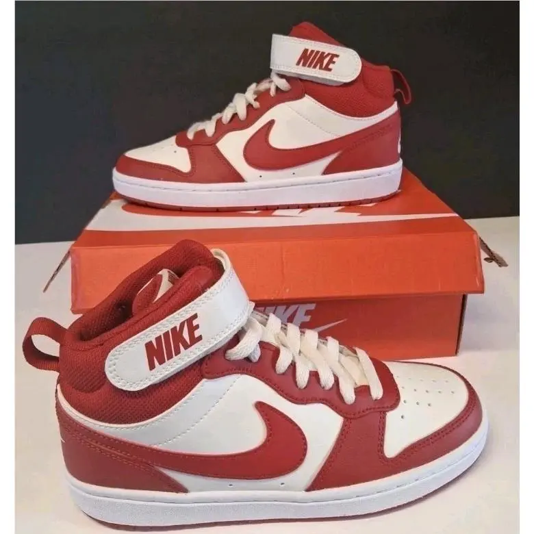 Nike shoes - Nike Court Borough - Court Borough - Sail/ Gym Red-White 0