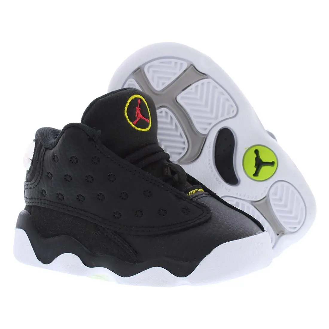 Nike Jordan 13 Retro Leather Infant/toddler Shoes Size 5 Color: Black/true