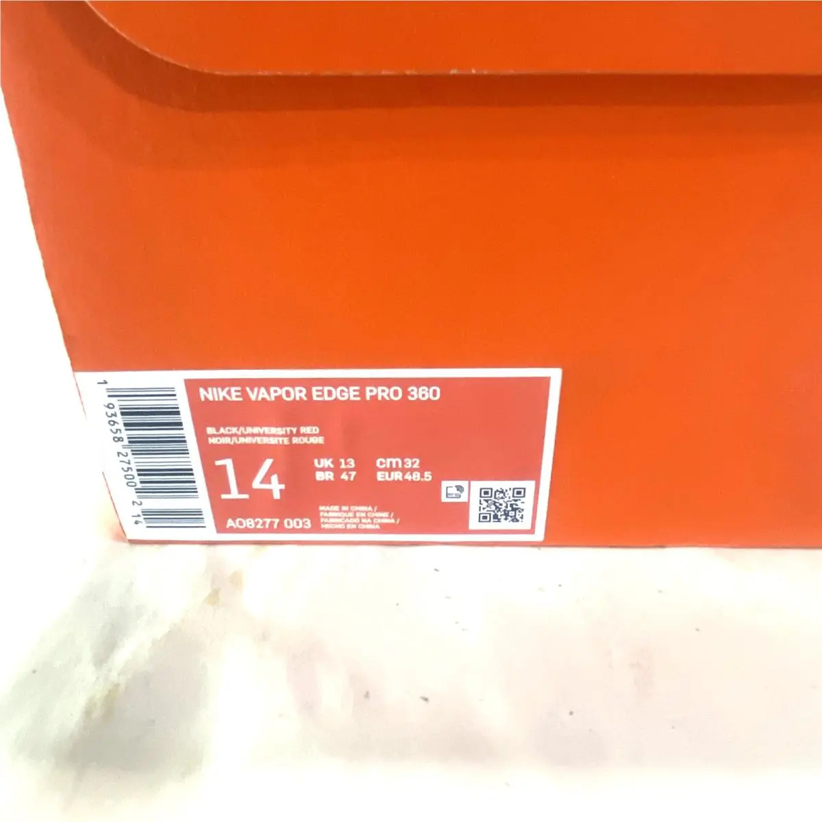 Nike shoes - Nike Vapor Edge - Vapor Edge - AO8277-003 - Black/Red 5