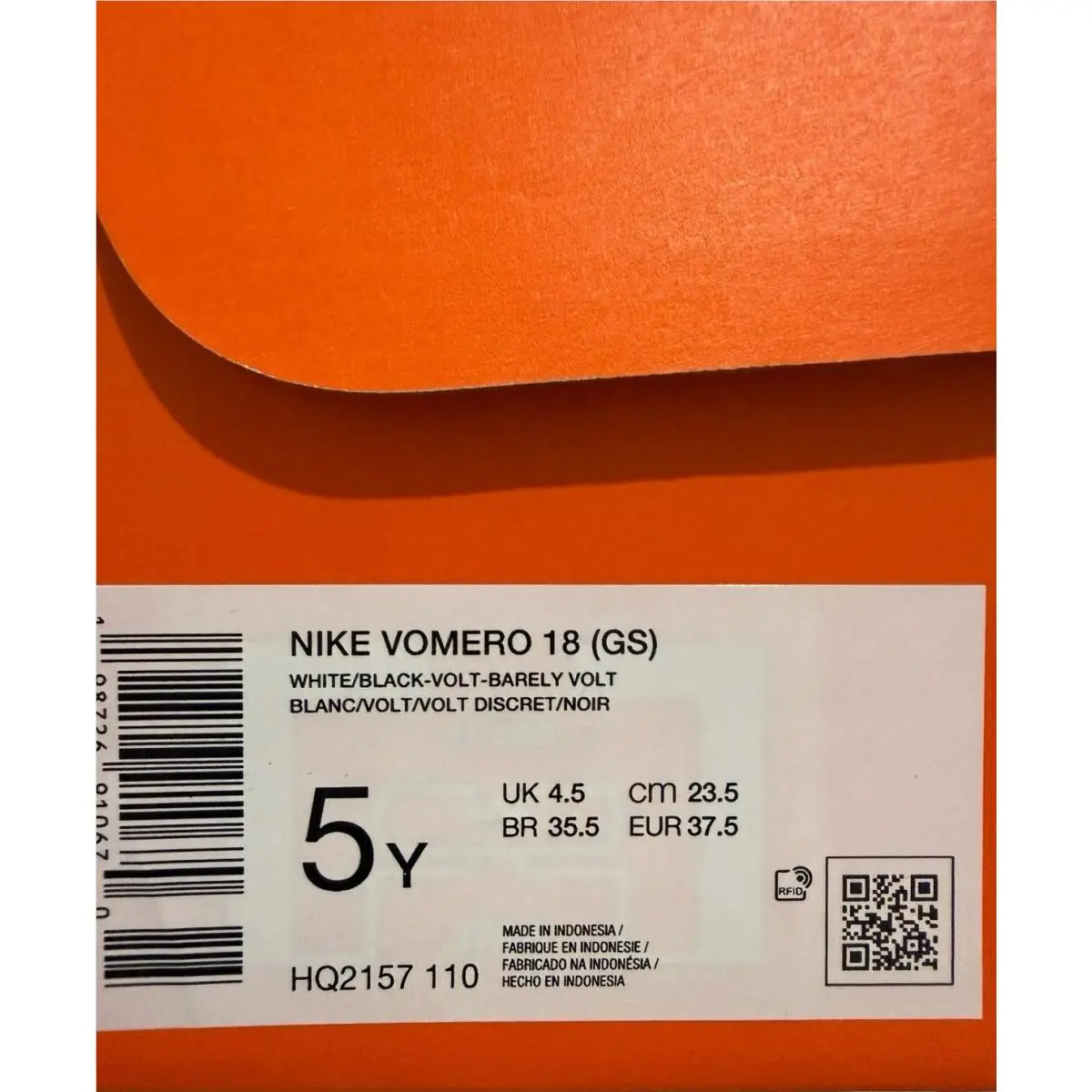 Nike shoes - Nike Vomero 18 - Vomero - HQ2157-110 - white / volt 5