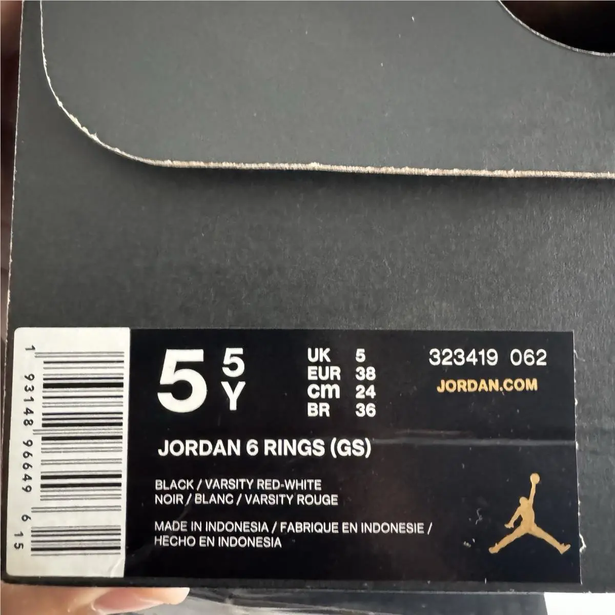 Nike shoes - Jordan 6 Rings - Rings - 323419-062 - Colorway 6