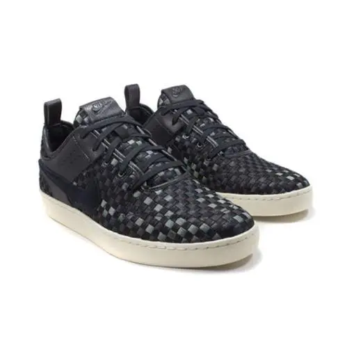 Nike Mens Nsw Courtside Woven Black Sneakers Size 11