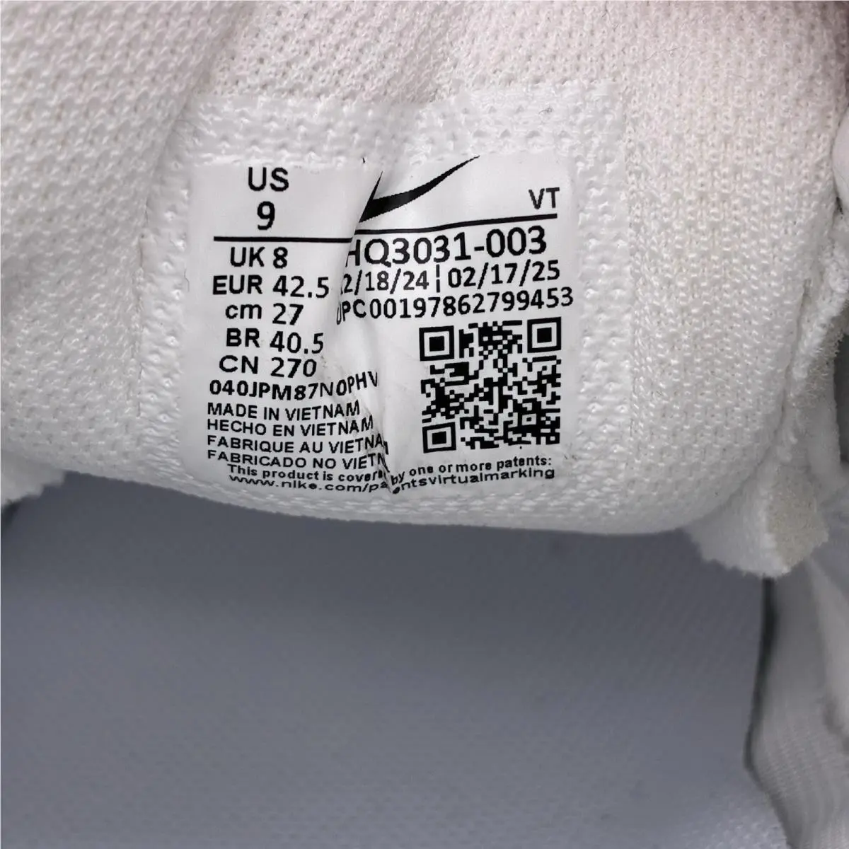 Nike shoes - Nike Air Pegasus 2005 - Air Pegasus - HQ3031-003 - Gray (UPC: 0197862799453) 7