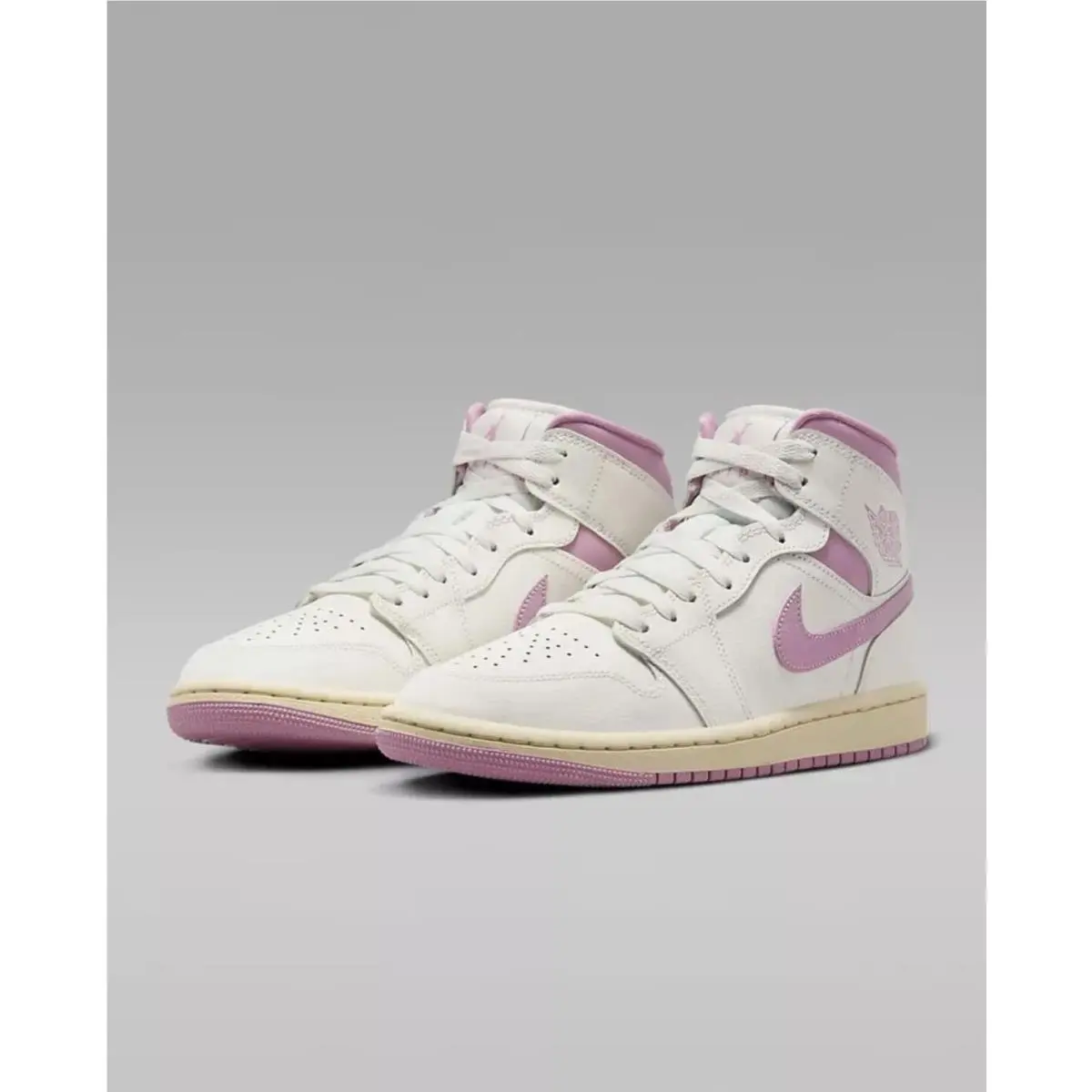 Nike shoes - Air Jordan 1 Mid - Air Mid - WHITE PURPLE 0