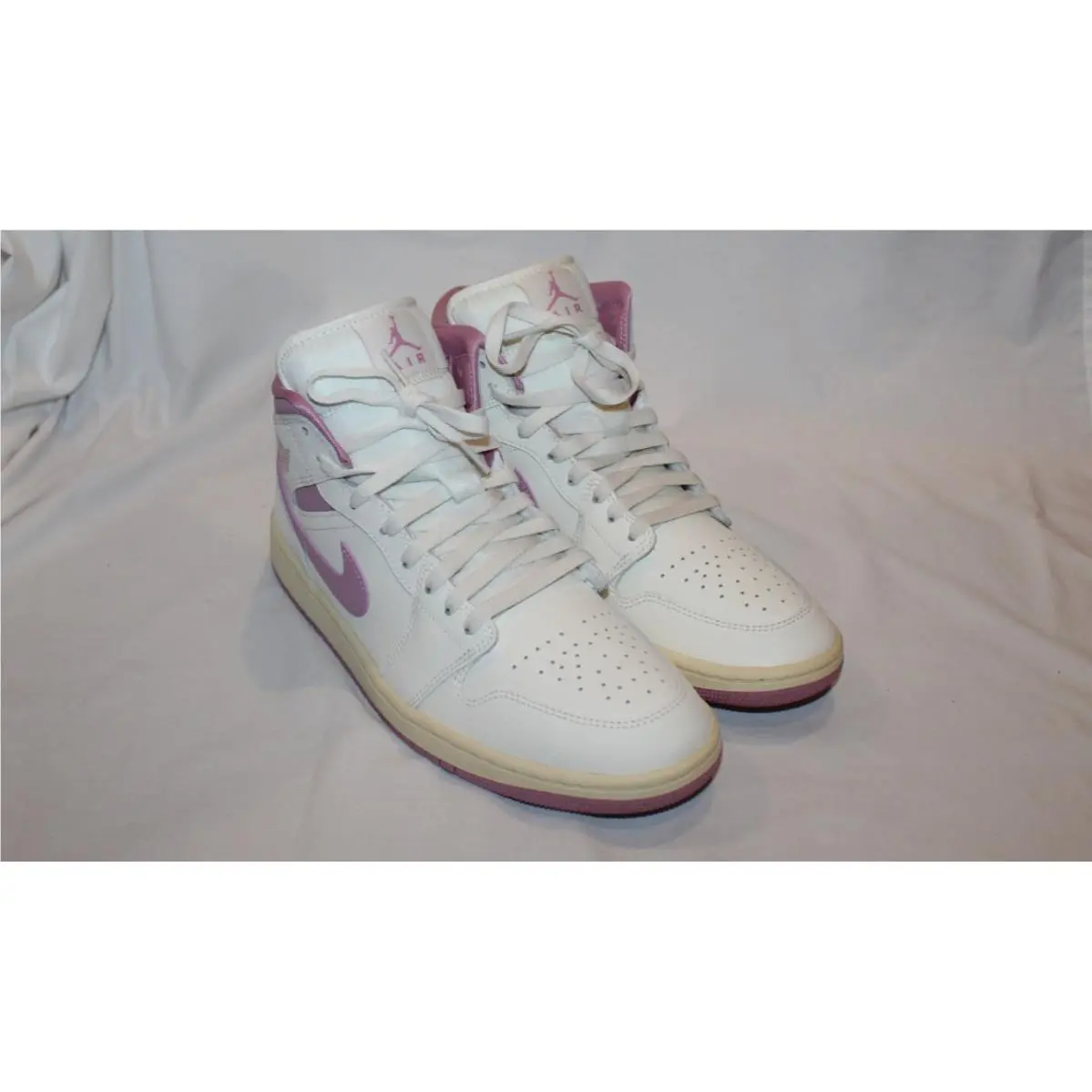 Nike shoes - Air Jordan 1 Mid - Air Mid - WHITE PURPLE 1