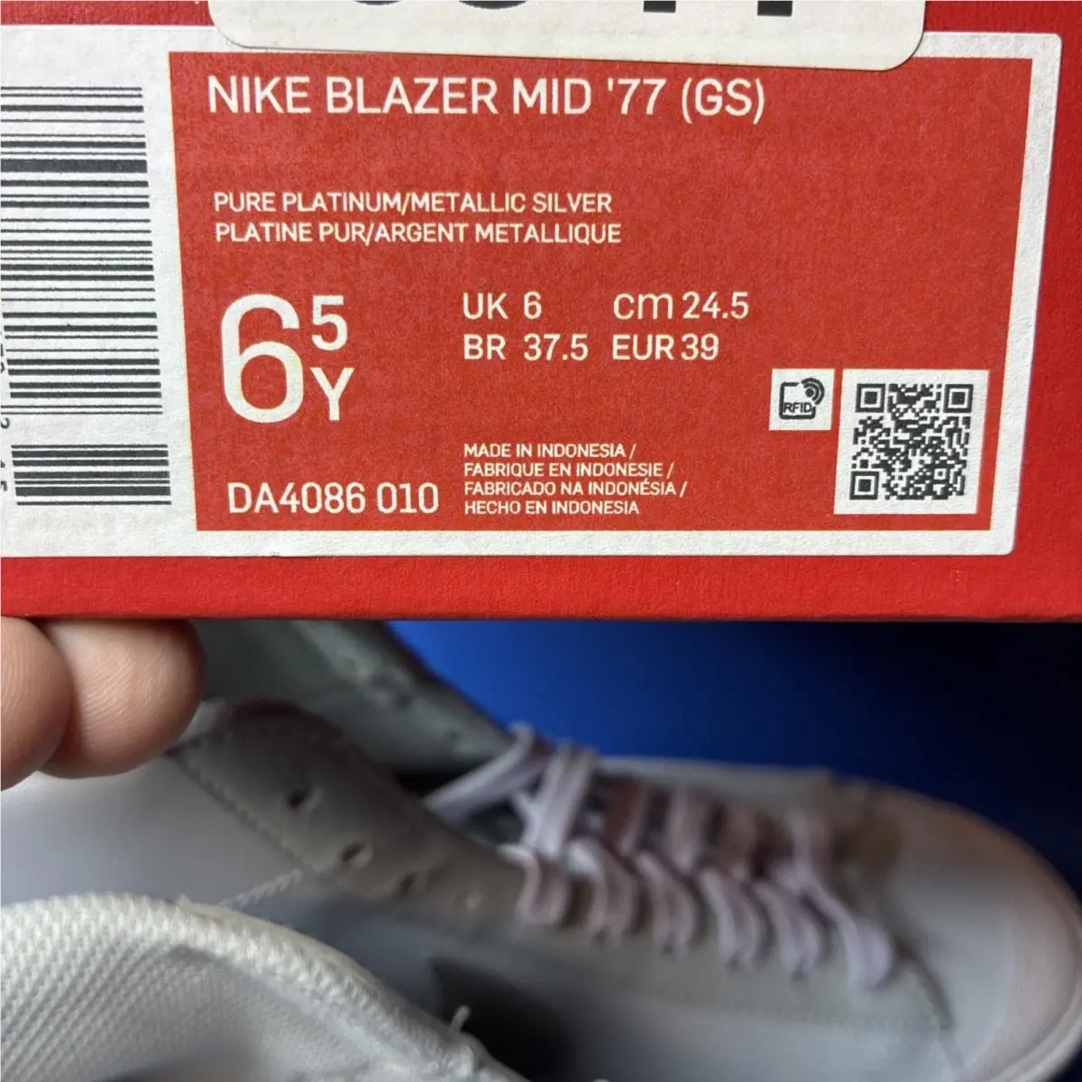 Nike shoes - Nike Blazer Mid 77 - Blazer Mid - Silver 6