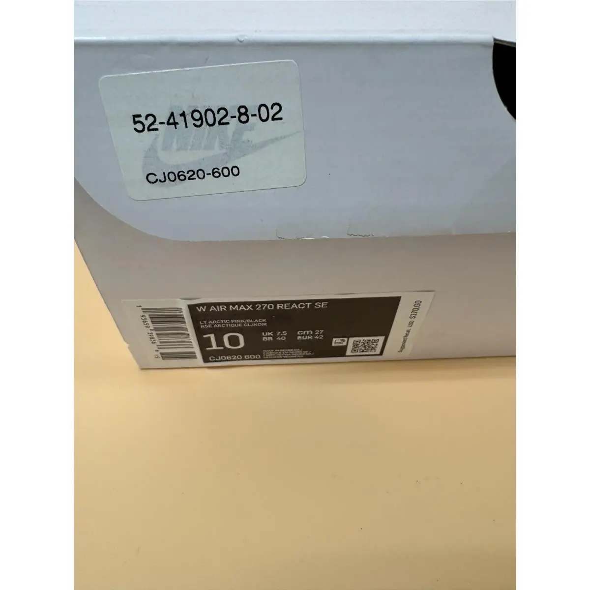 Nike shoes - Nike Air Max 270 React - CJ0620-600 - Pink (UPC: 0193659398366) 7