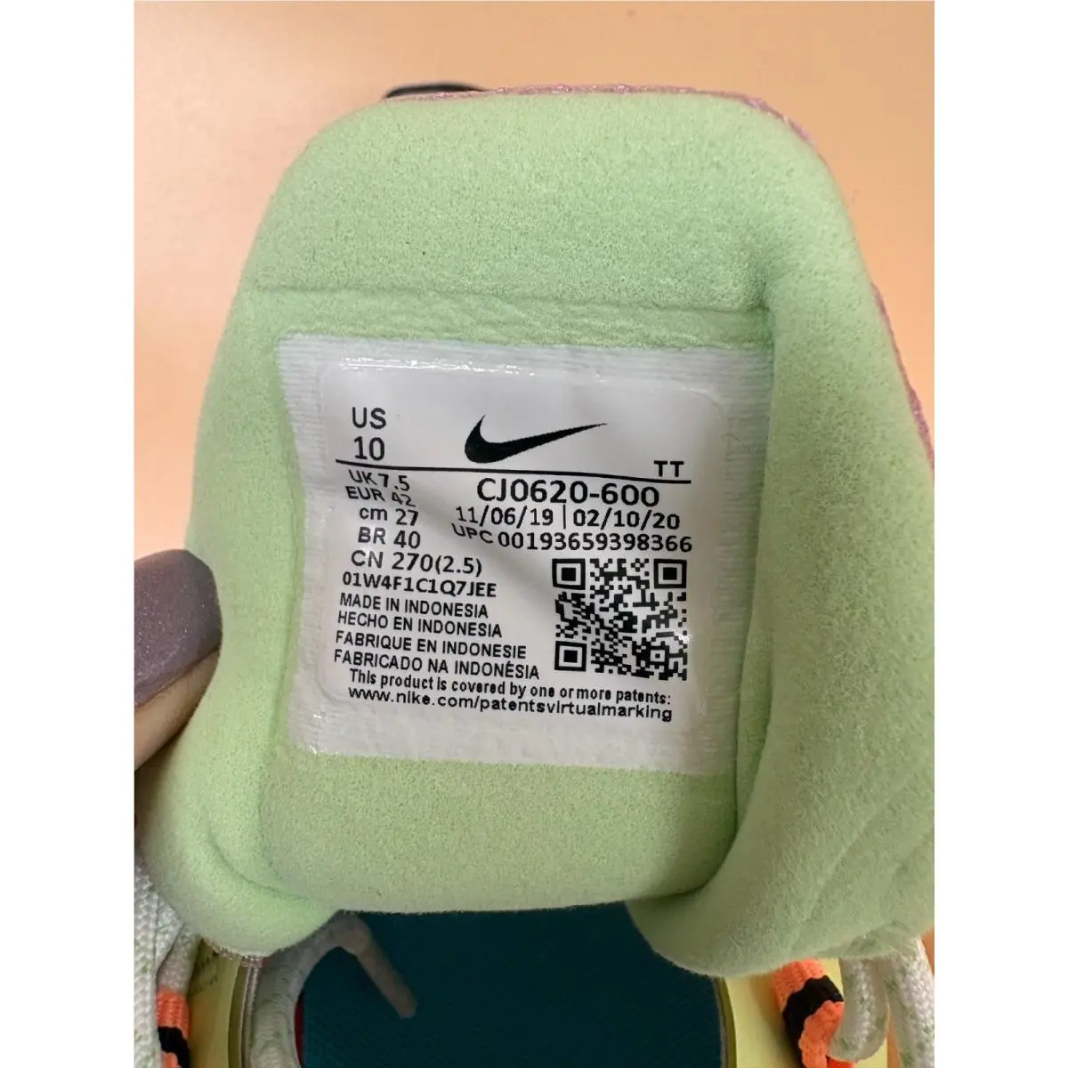 Nike shoes - Nike Air Max 270 React - CJ0620-600 - Pink (UPC: 0193659398366) 5