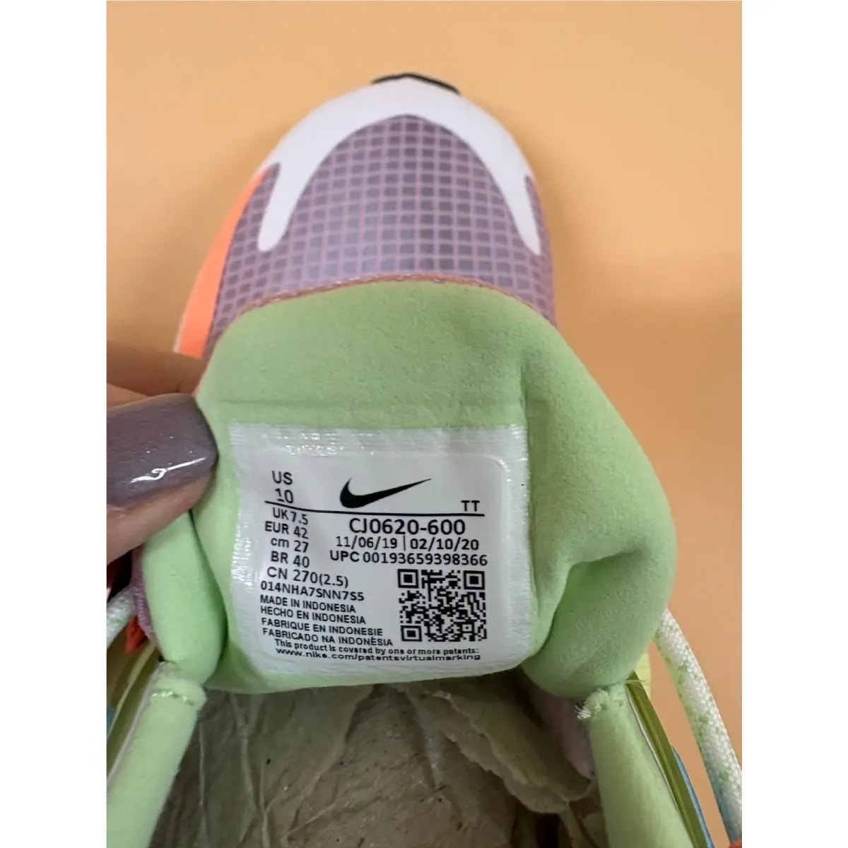 Nike shoes - Nike Air Max 270 React - CJ0620-600 - Pink (UPC: 0193659398366) 6