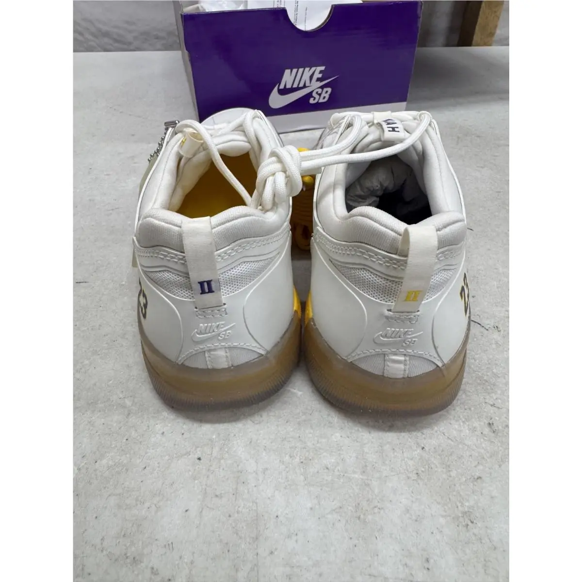 Nike shoes - NYJAH Free 2 NBA - NYJAH Free NBA - DA3439 100 - Summit White Court Purple (UPC: 194497747118) 3