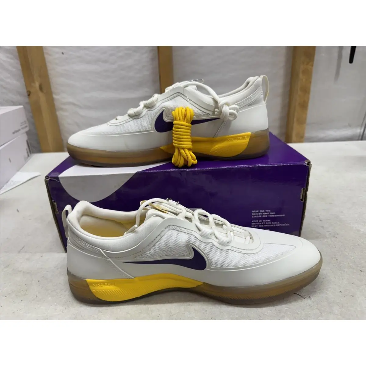 Nike shoes - NYJAH Free 2 NBA - NYJAH Free NBA - DA3439 100 - Summit White Court Purple (UPC: 194497747118) 4