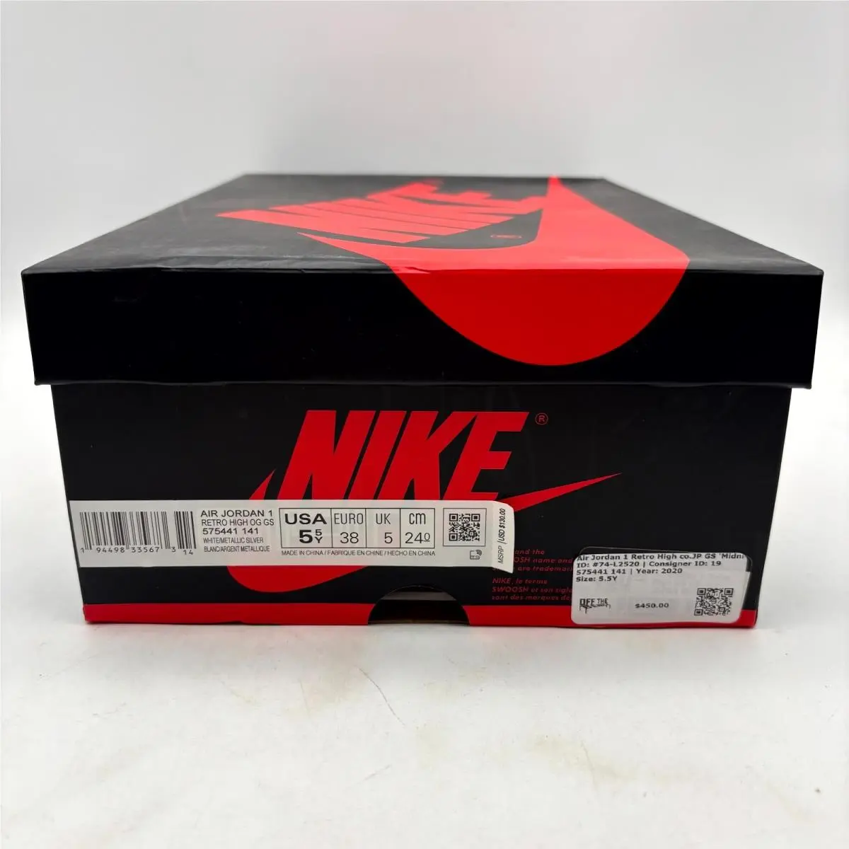 Nike shoes - Nike Air Jordan 1 Retro High OG GS - 575441-141 - Midnight Navy (UPC: 194498335673) 6