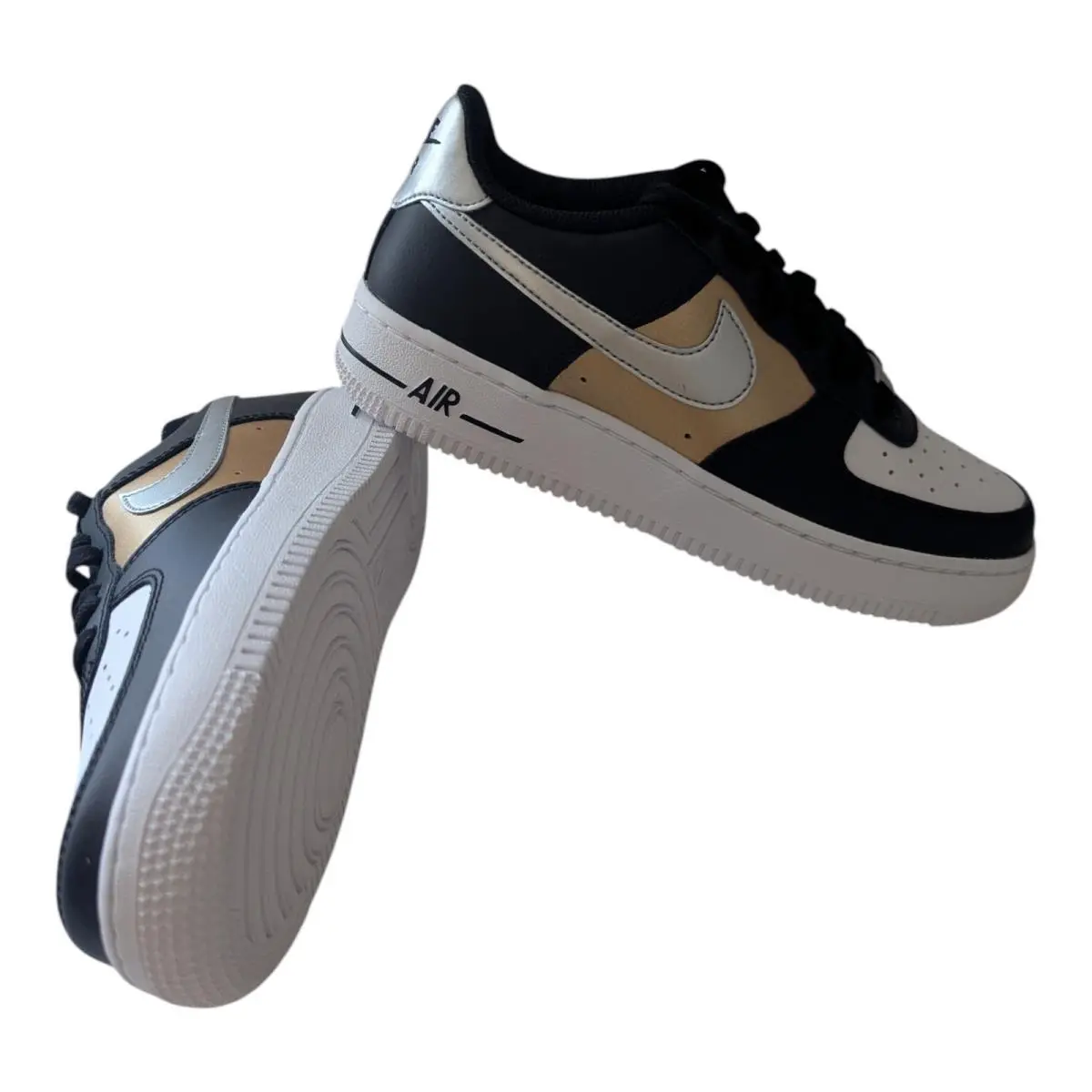 Nike shoes - Nike Air Force 1 - Air Force - Black & Gold 4