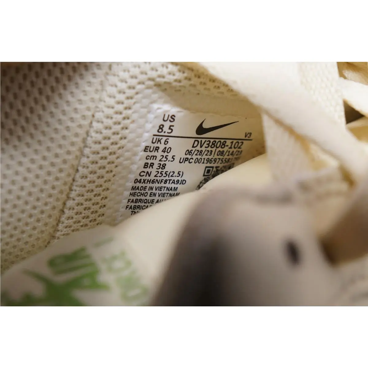 Nike shoes - Nike Air Force 1 `07 NN - DV3808-102 - Coconut Milk Chlorophyll-Sail (UPC: 196975575398) 9