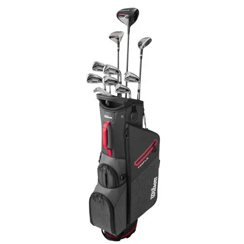 Wilson Profile Red Long with Stand Bag Complete Set Club Set Graphite