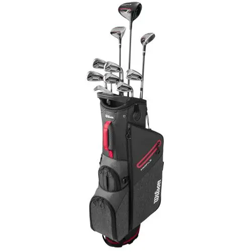 Left Hand Wilson Profile Red with Stand Bag Complete Set Club Set Graphite