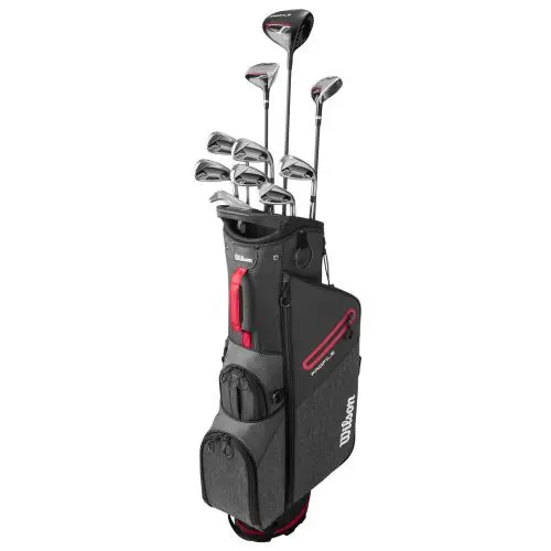 Junior Wilson Profile Red with Stand Bag Complete Set Junior Graphite