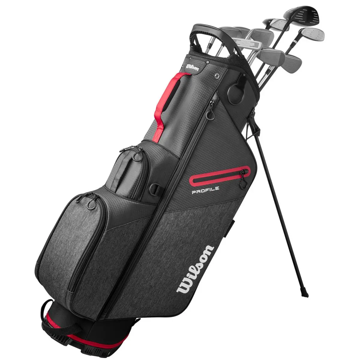 Wilson  - Profile Red with Stand Bag - Red 4