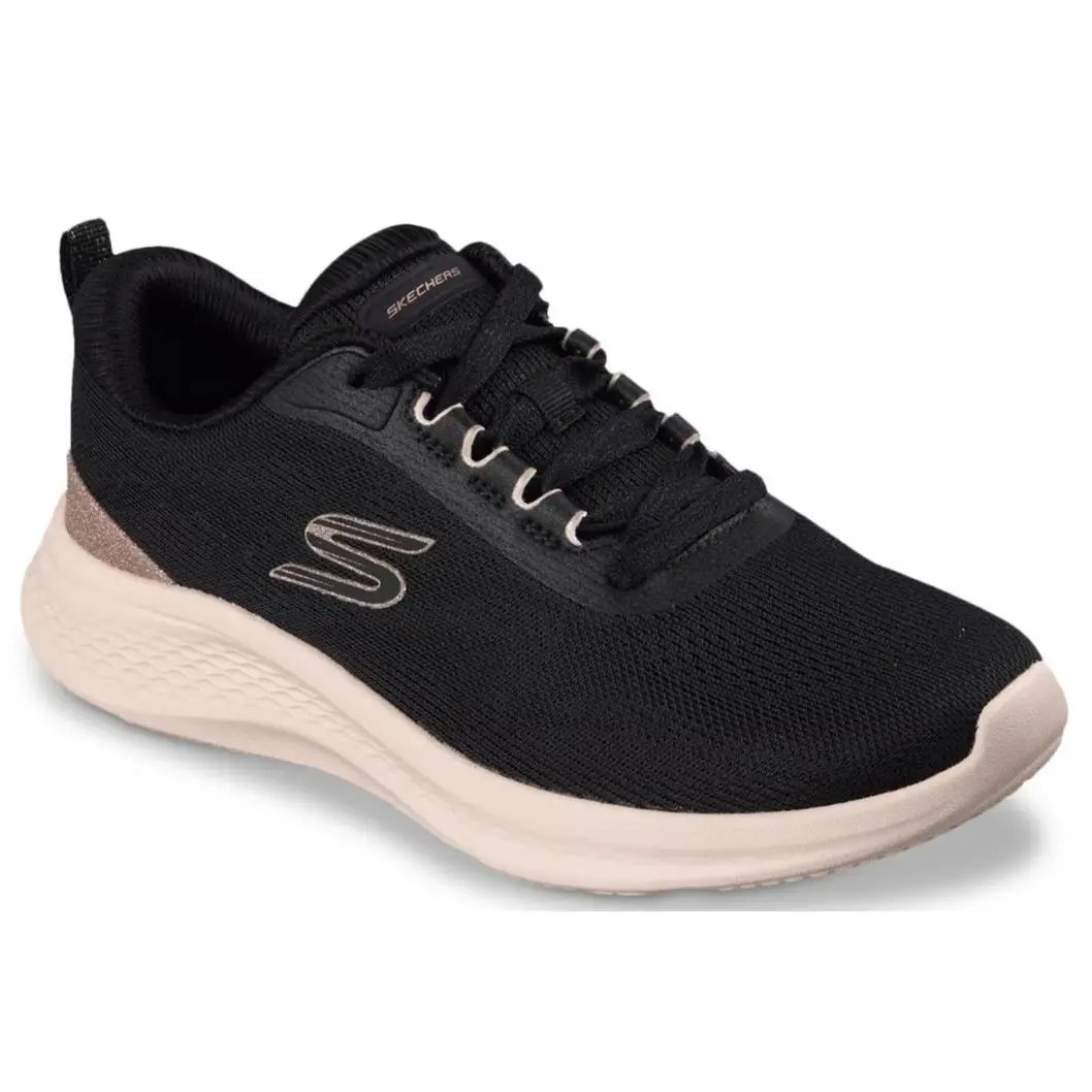 Womens Skechers Skech Lite Pro 2.0 Brilliant Shimmer Black Knit Shoes