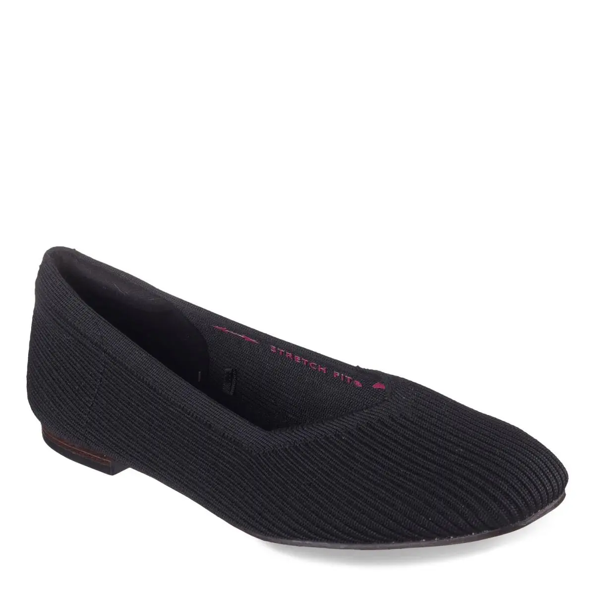 Women`s Skechers Cleo Square - Blissful Soul Flat 159126-BBK Black Fabric - Black