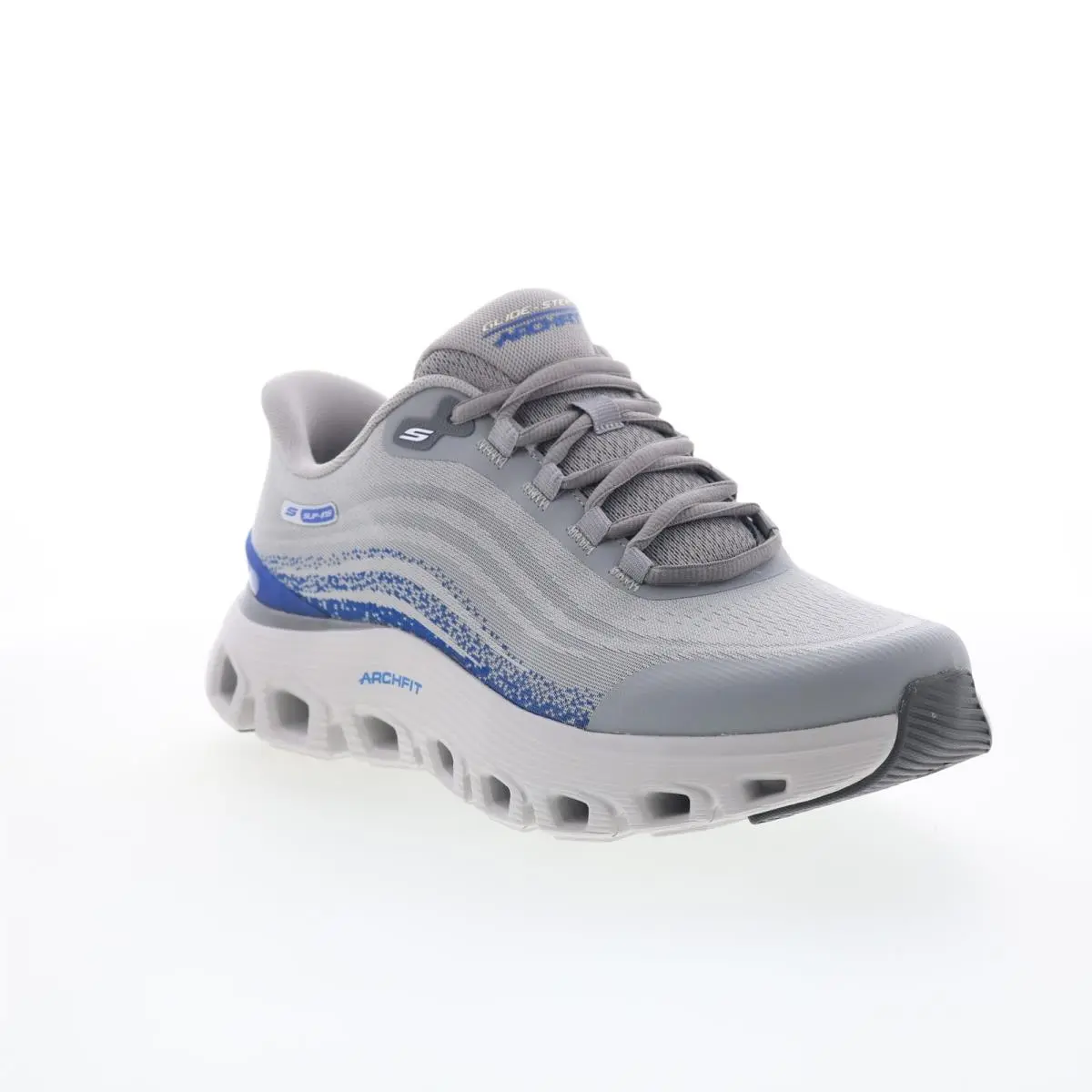 Skechers shoes - Skechers Slip-ins: Arch Fit Glide-Step Wave - Zanaro - 233194WW-GYBL - Gray 8