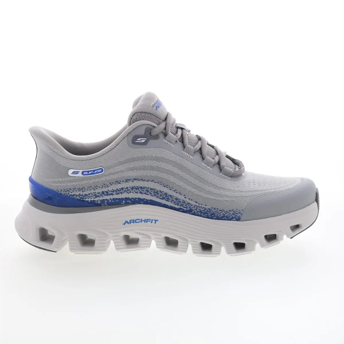 Skechers shoes - Skechers Slip-ins: Arch Fit Glide-Step Wave - Zanaro - 233194WW-GYBL - Gray 7