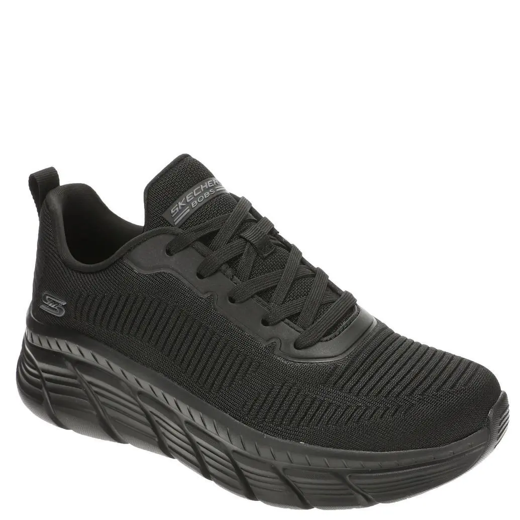 Skechers Bobs B Flex Hi Flying Hi Memory Foam Lace Up 117385 Black