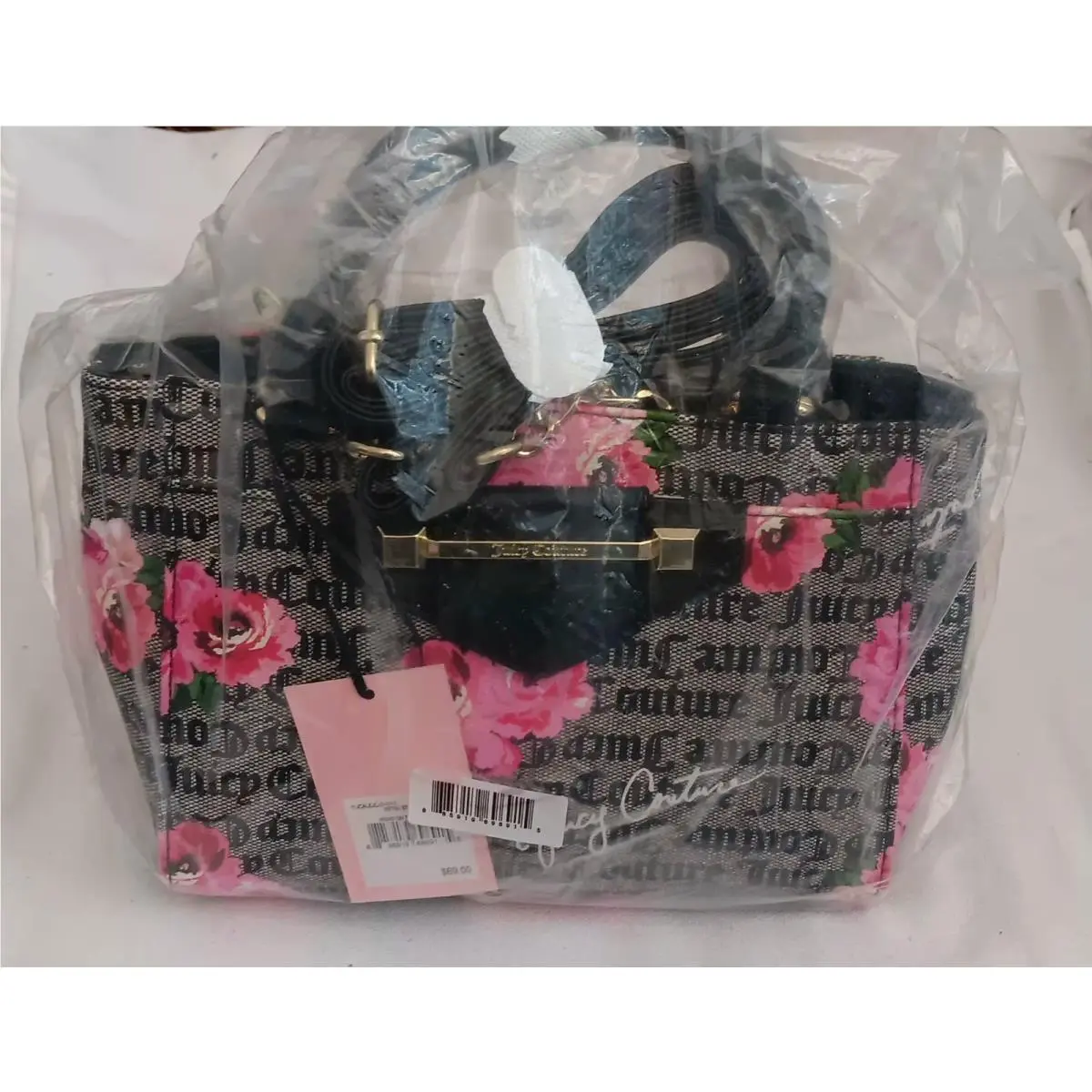 Word On The Street or Petal Stat Style Bag Floral Print W/tags by Juicy Couture