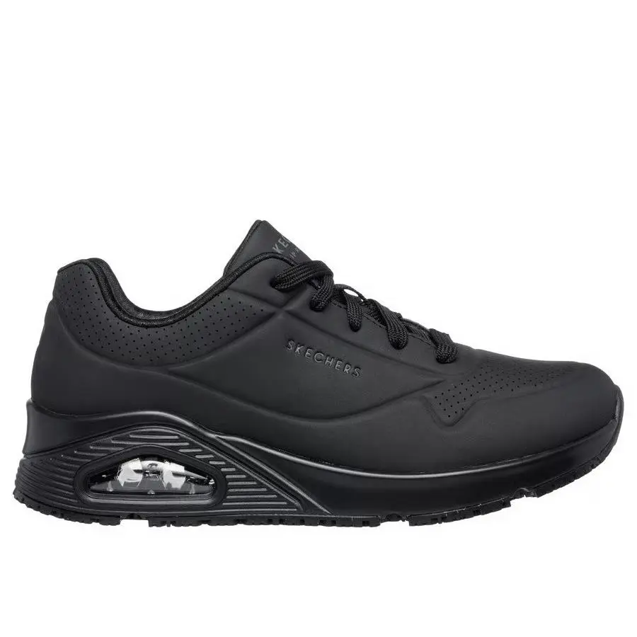 Womens Skechers Uno SR Slip Resistant Work Shoes 108021 Blk