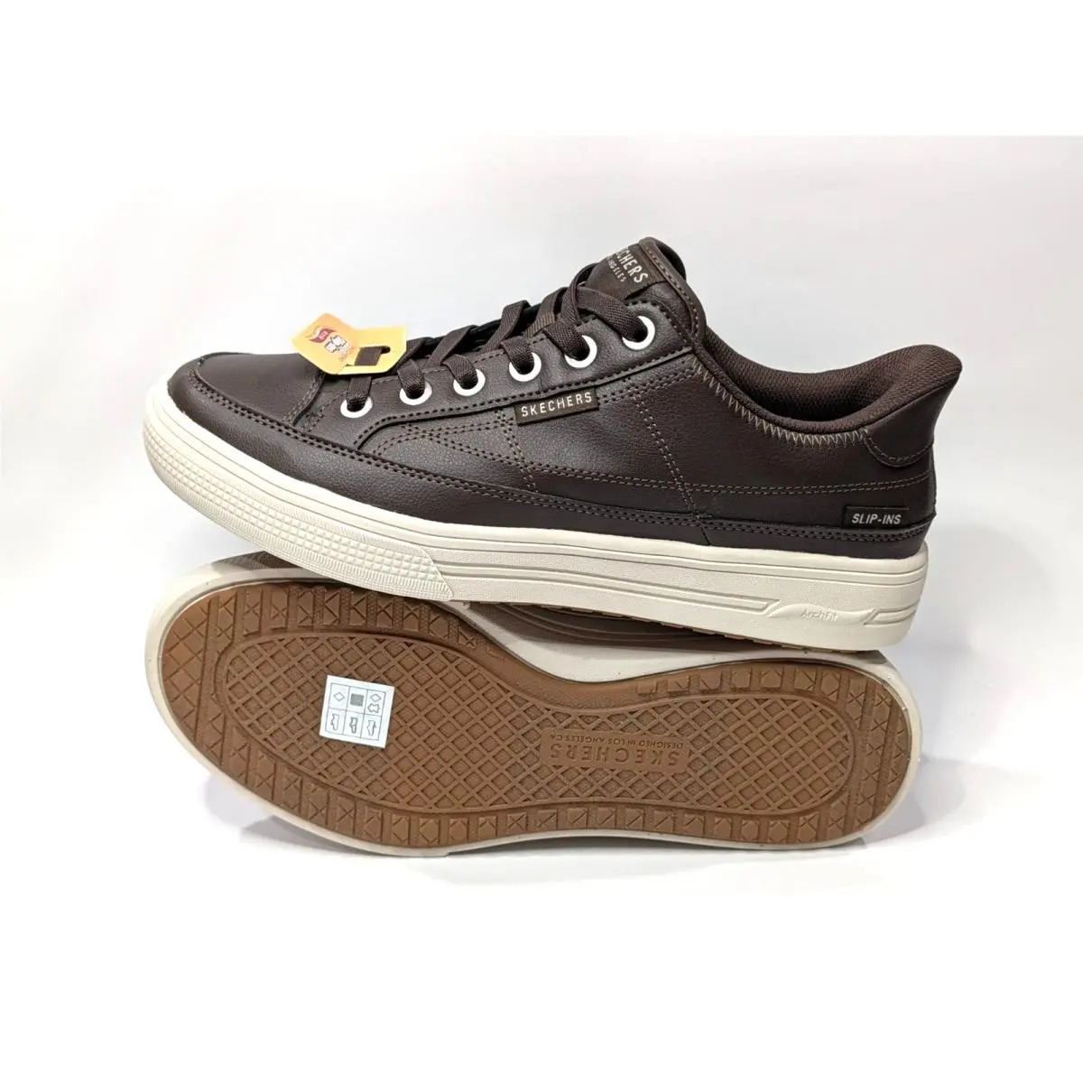 Skechers shoes - Skechers Hands Free Slip-ins Arch Fit Arcade Cathc Ya There - 183223 183223/CHOC - Chocolate 12