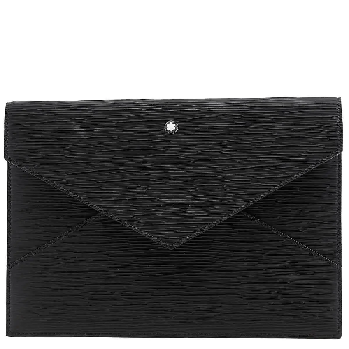 Meisterstuck Black Leather 4810 Envelope Pouch 130921 by Montblanc