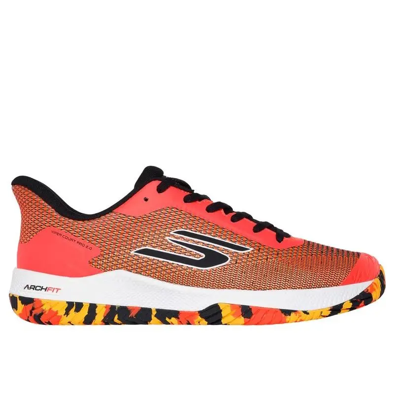 Skechers Men`s Viper Court Pro 2.0 - Pickleball Shoes - 246109 Orange
