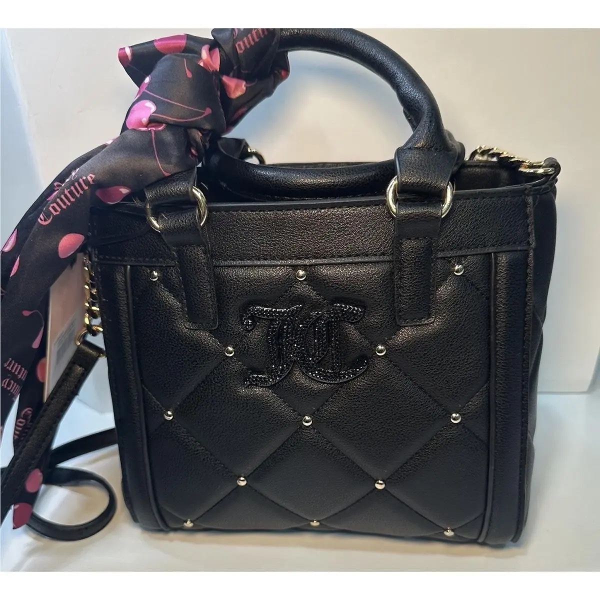 Women`s Liquorice Black Holding The Line Mini Bag Handbag by Juicy Couture