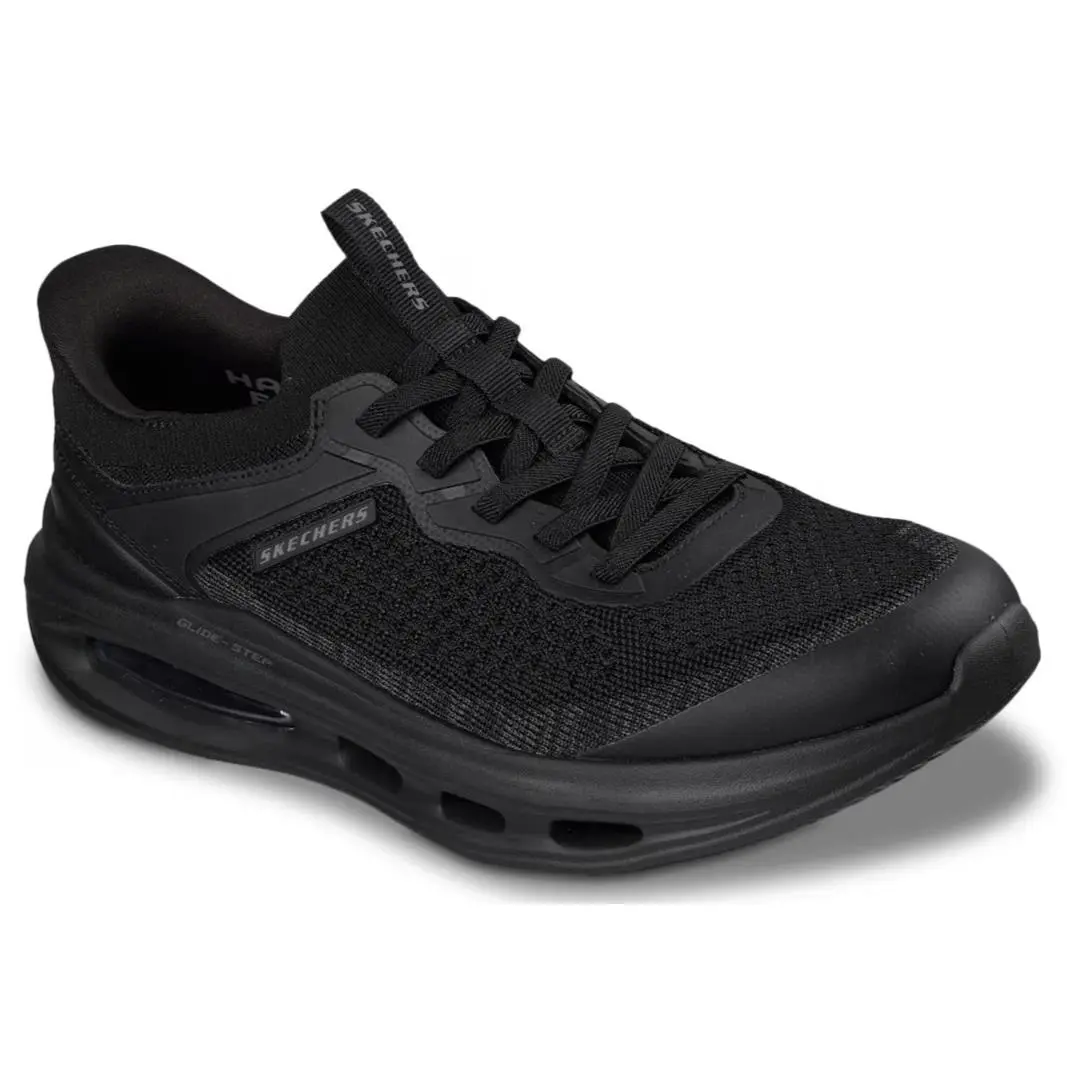 Mens Skechers Hands Free Slip Ins Relaxed Fit Sloan Orbital Black Mesh Shoes