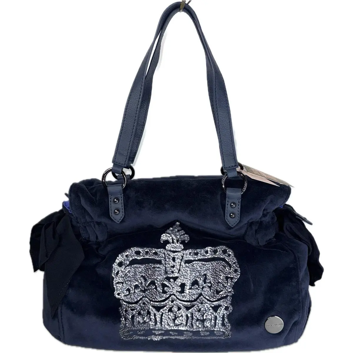 Regal Blue Velour Tote Y2K Purse Daydreamer YHRU2830 2011 Rare by Juicy Couture