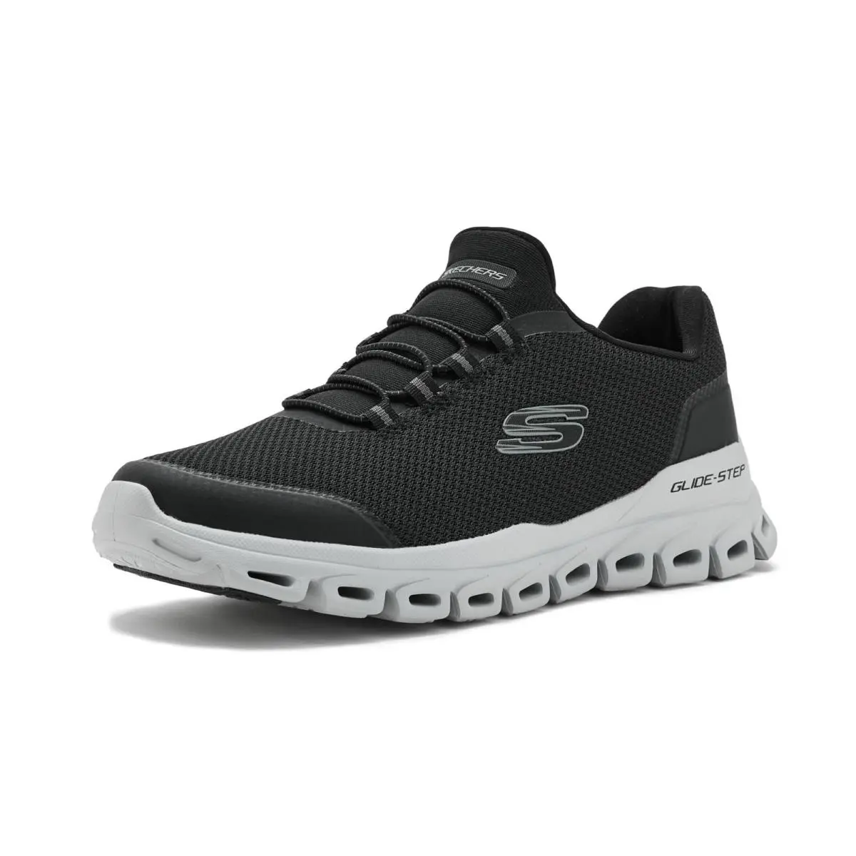 Skechers Glide-step-noltek 233016-BKGY Men`s 11.5 D Black Running Shoes ZOGG3570