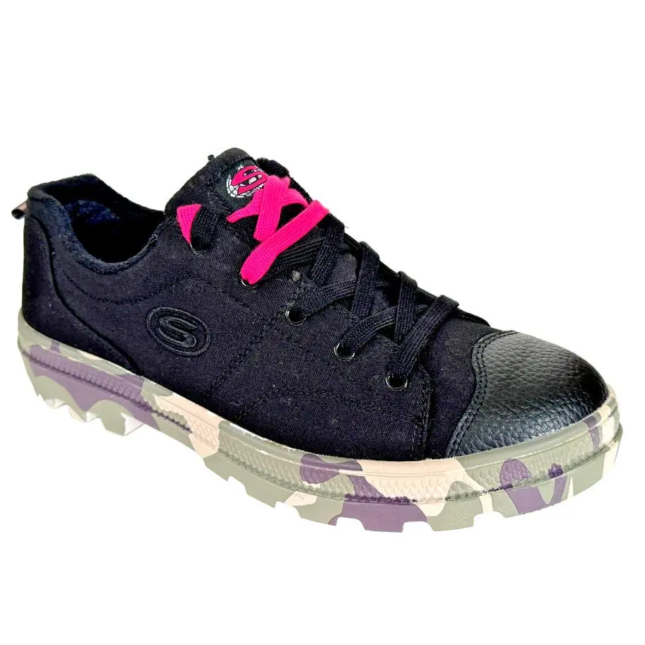 Skechers I See You Womens Walking Casual Trail Shoes US 10M Black/camouflage