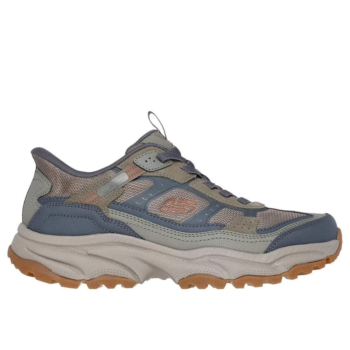 Skechers Men`s Slip-ins: Vigor AT Slip-in Shoe Olive/gray - 237744-OLGY Olive/g