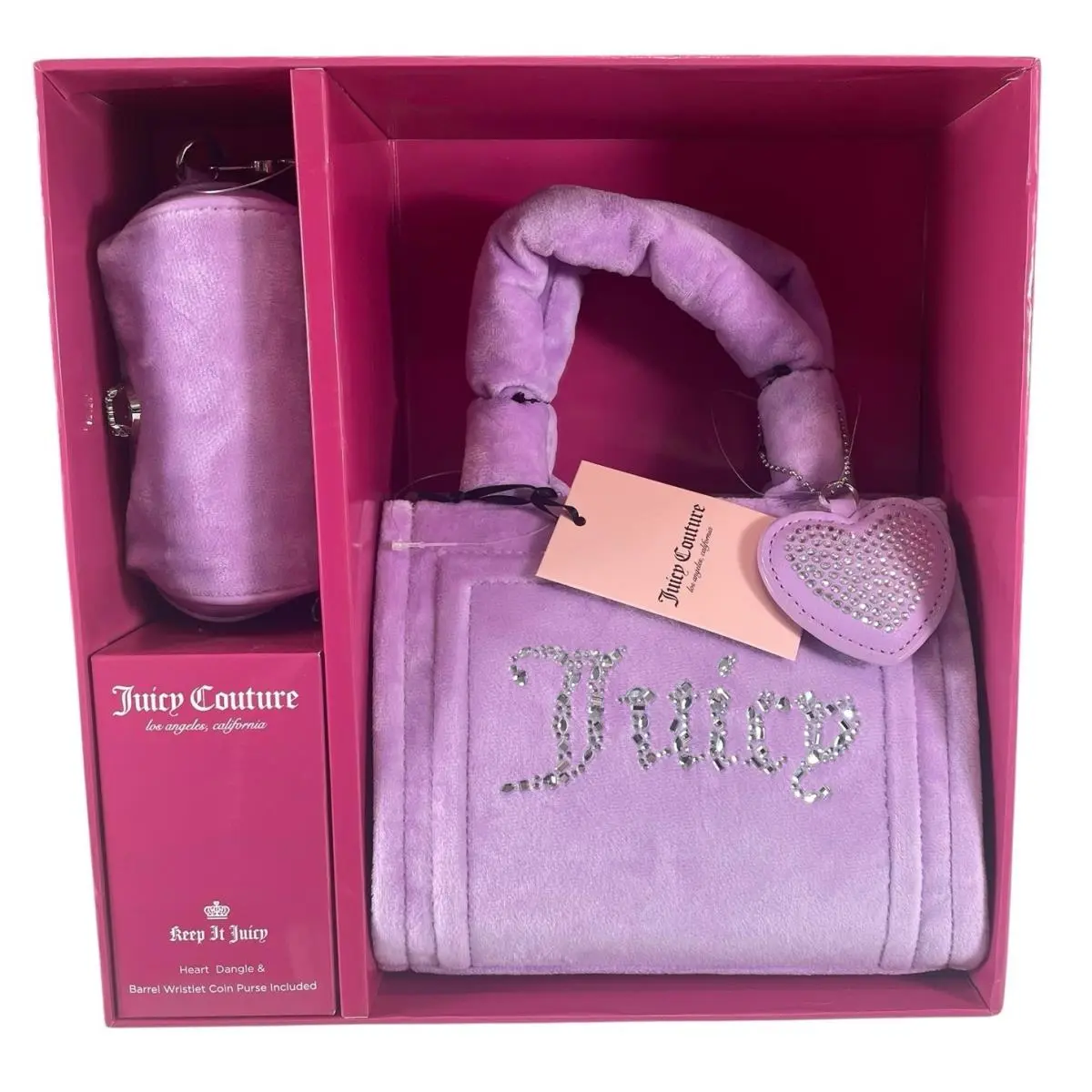 Exclusive Big Spender 3 Pc Boxed Gift Set in Violet Tulle Rare by Juicy Couture