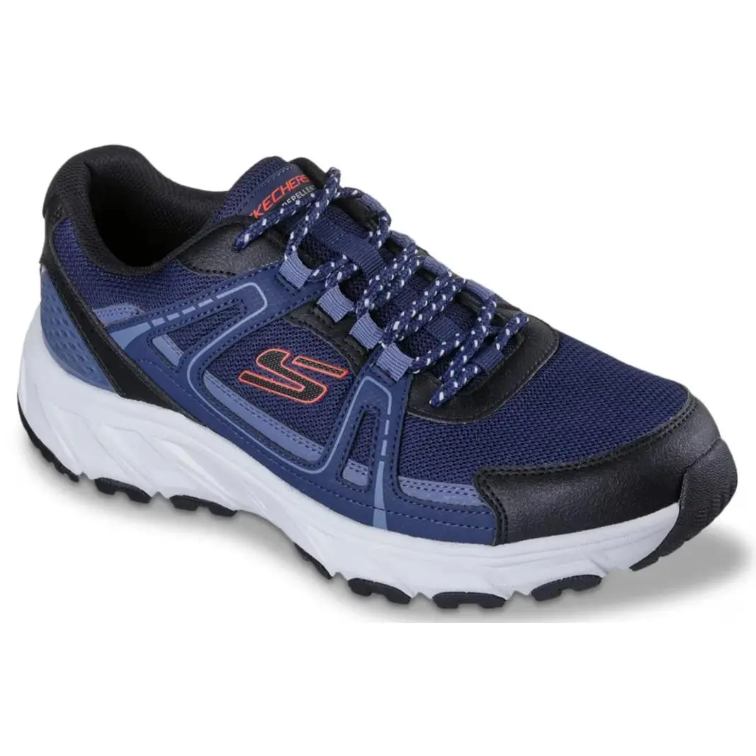 Mens Skechers Hillcrest 2.0 Sabbaday Fall Sneaker Navy Mesh Shoes