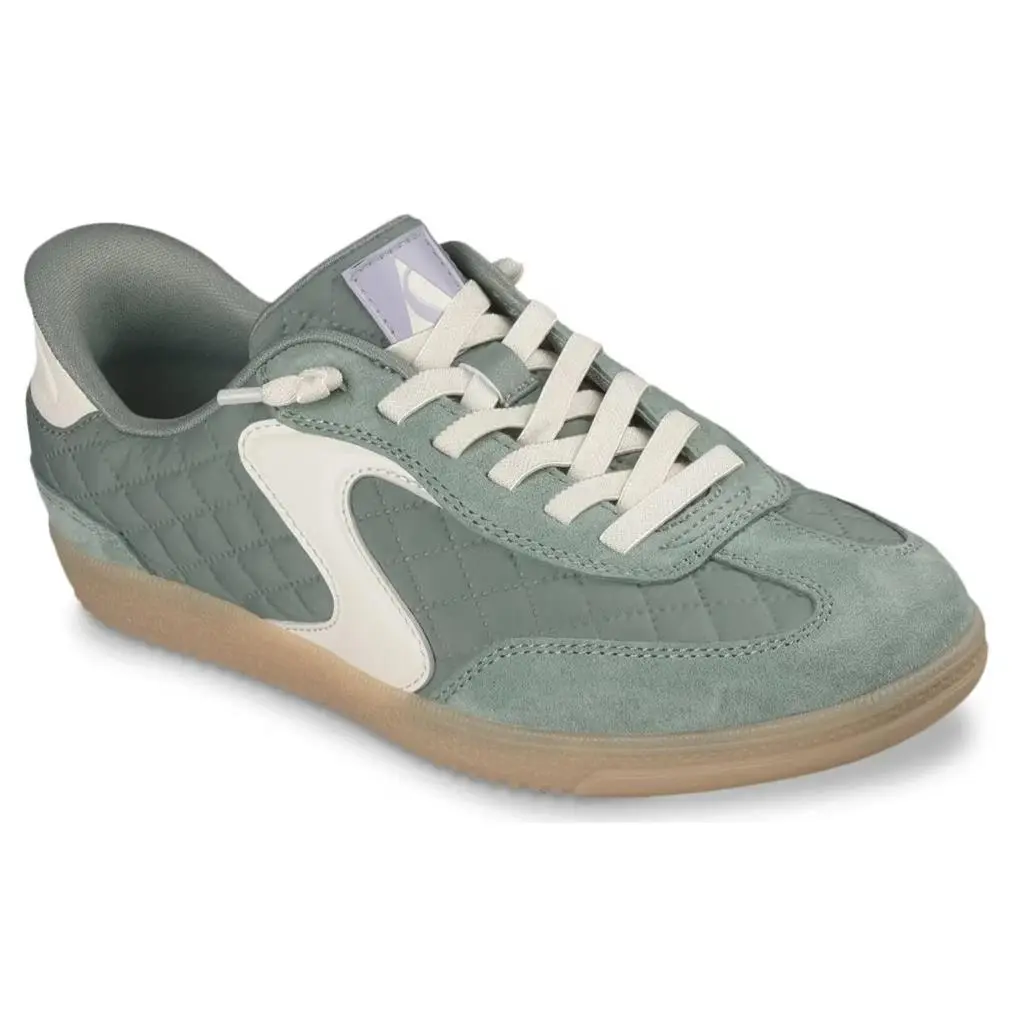 Womens Skechers Hands Free Slip Ins Hotshot Soft Luxe Sage Green Suede