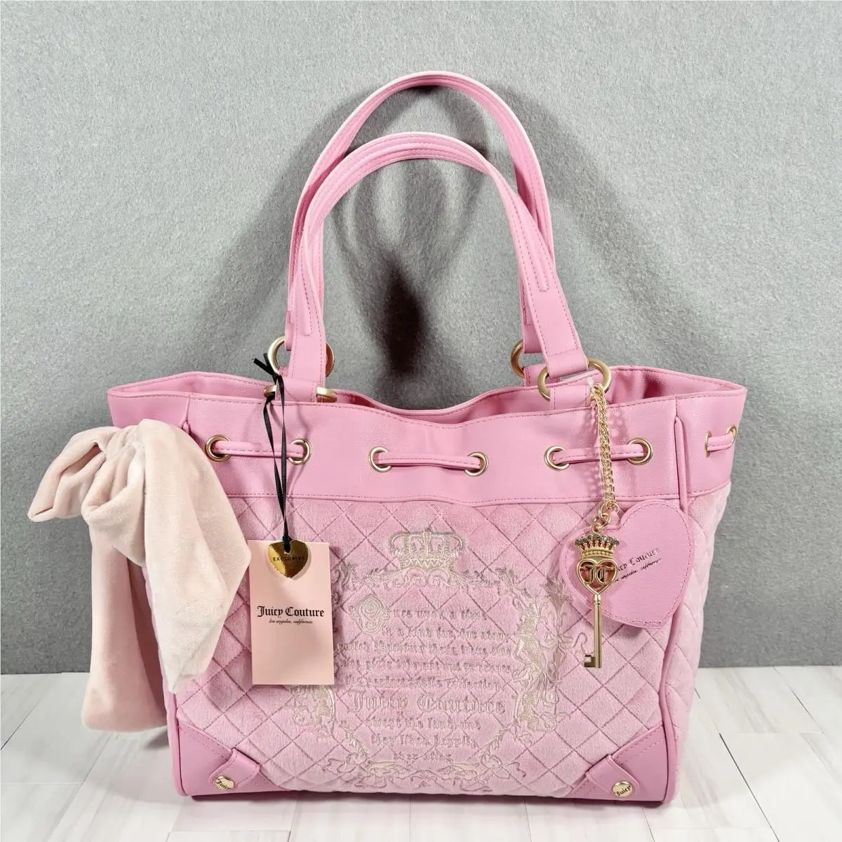Juicy Couture Tale Daydreamer Bag Tote Cherry Blossom Pink Viral Limited