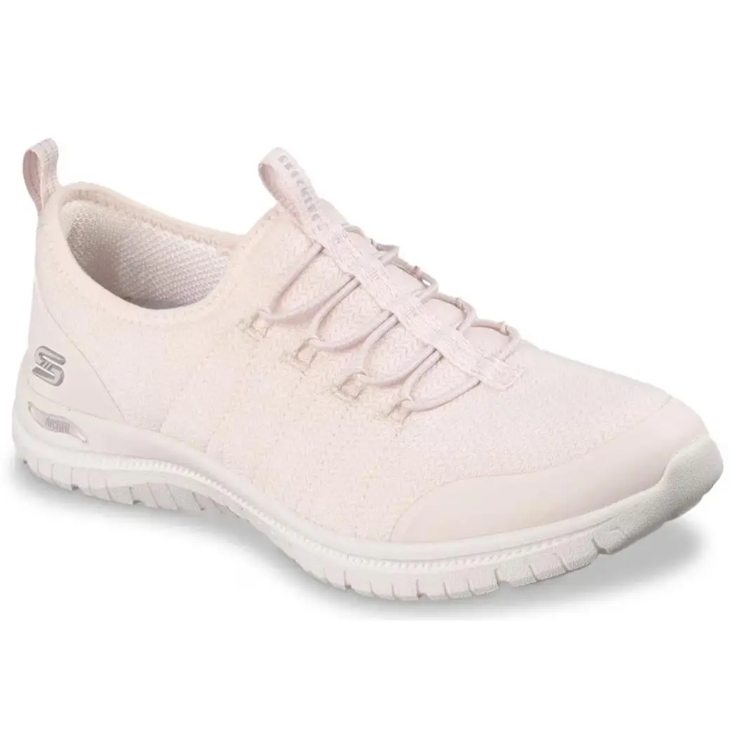 Womens Skechers Arch Fit Virtue Dahlia Blush Mesh Shoes