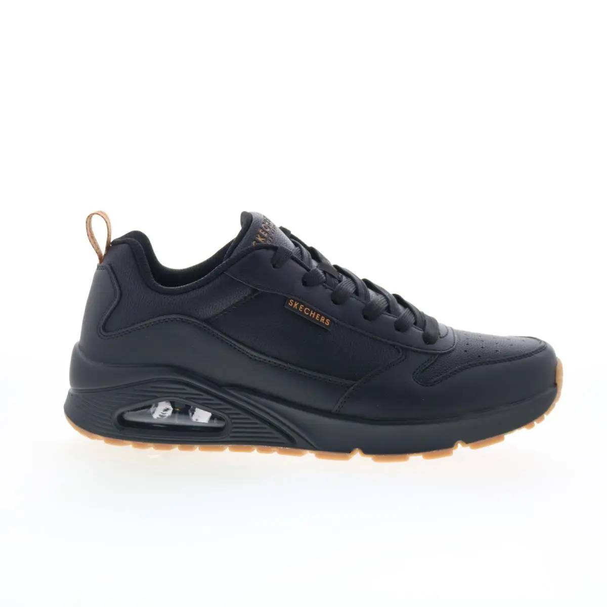 Skechers Uno - Alder 183012W-B Mens Black Wide Lifestyle Sneakers Shoes