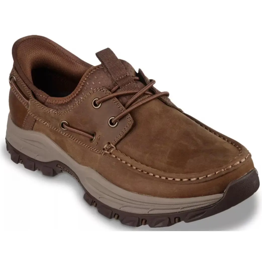 Mens Skechers Slip Ins Relaxed Fit Knowlson Desert Leather Shoes
