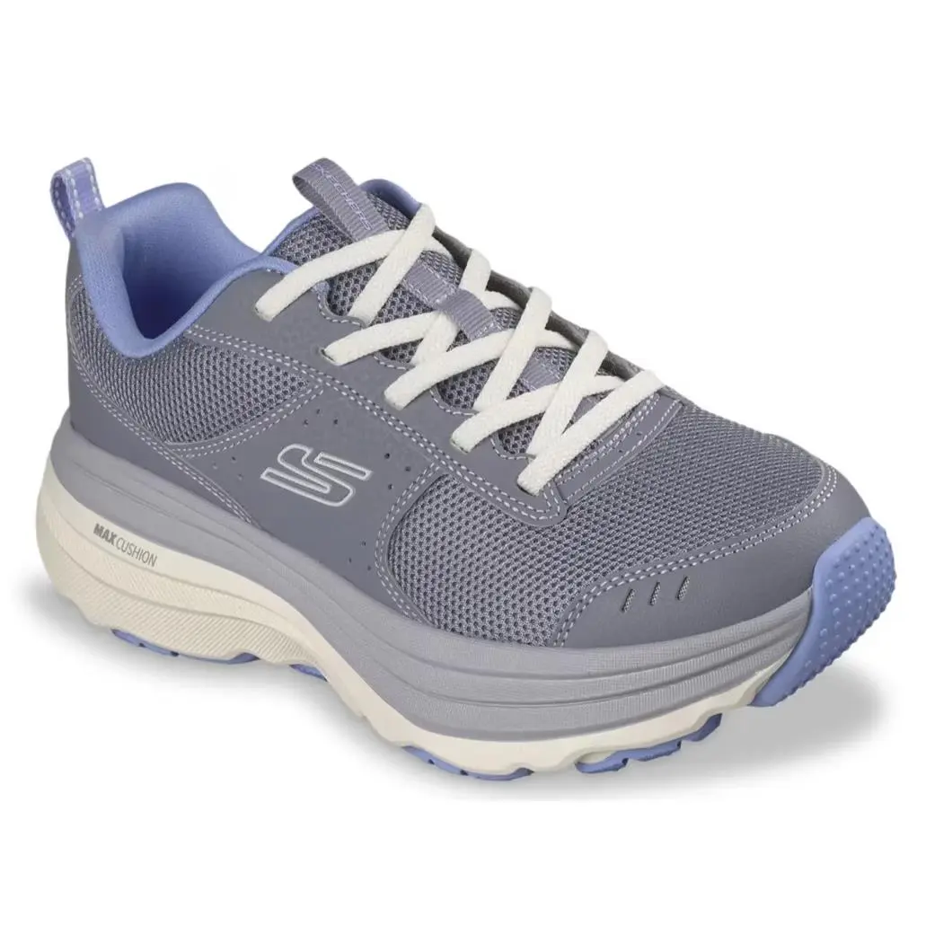 Womens Skechers Relaxed Fit Max Cushioning Zirrus Cobble Gray Mesh Shoes