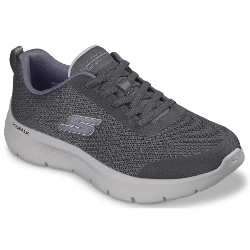 Womens Skechers GO Walk Flex Cora Slip ON Sneaker Gray Mesh Shoes