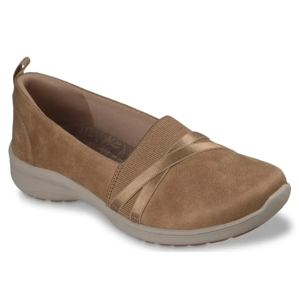 Womens Skechers Relaxed Fit Cool Sweet Horizons Chestnut Leather Shoes
