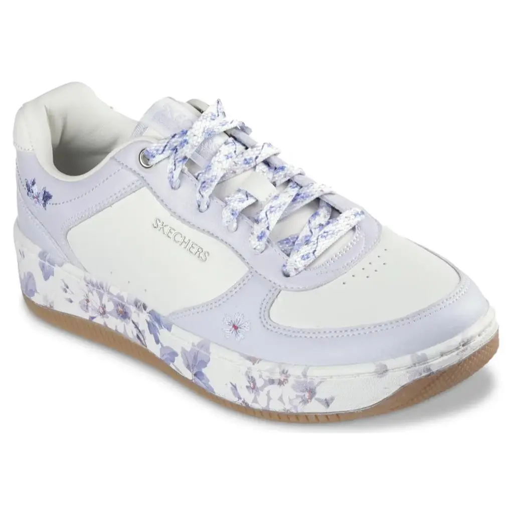 Womens Skechers Sport Court 2.0 Floral Frenzy Floral Print Duraleather
